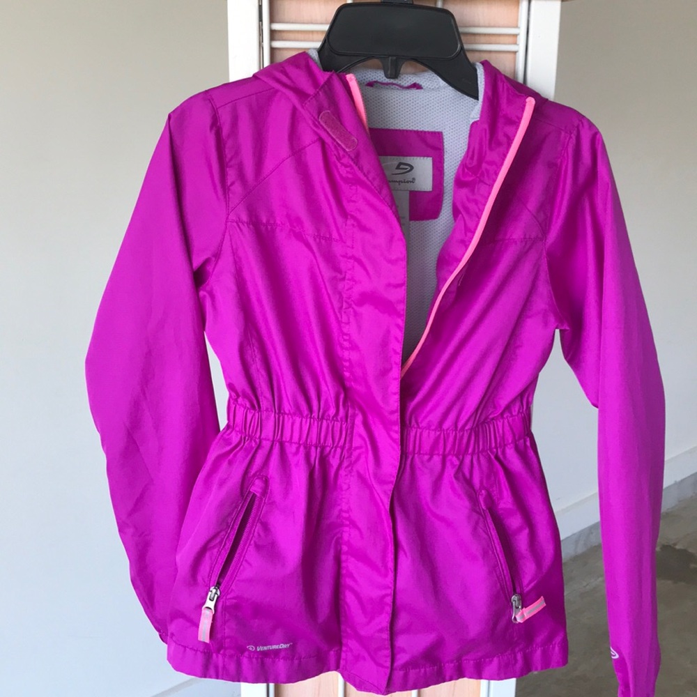 Girls hooded  rain jacket